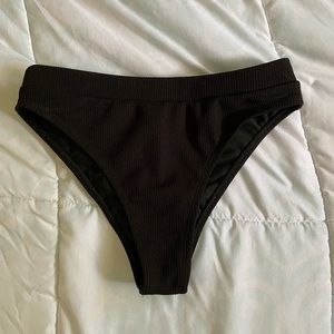Black high waisted Bathing suit bottoms